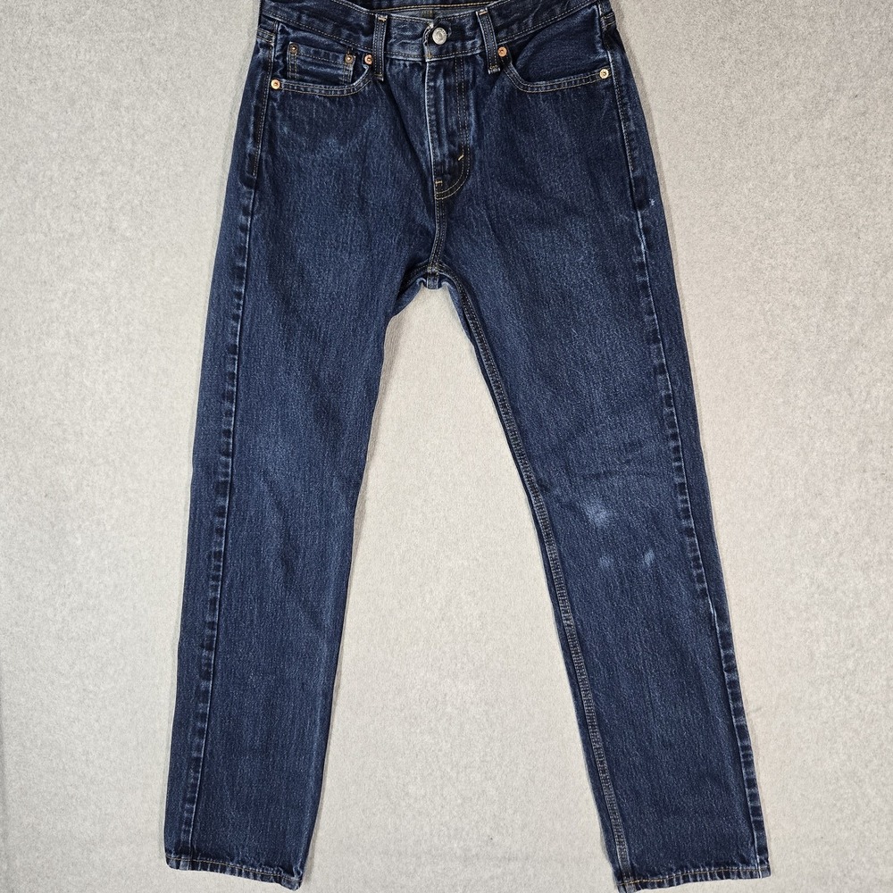 Levi's 505 Men Jeans 30X34 Blue Denim Regular Fit Straight Leg 32" Inseam